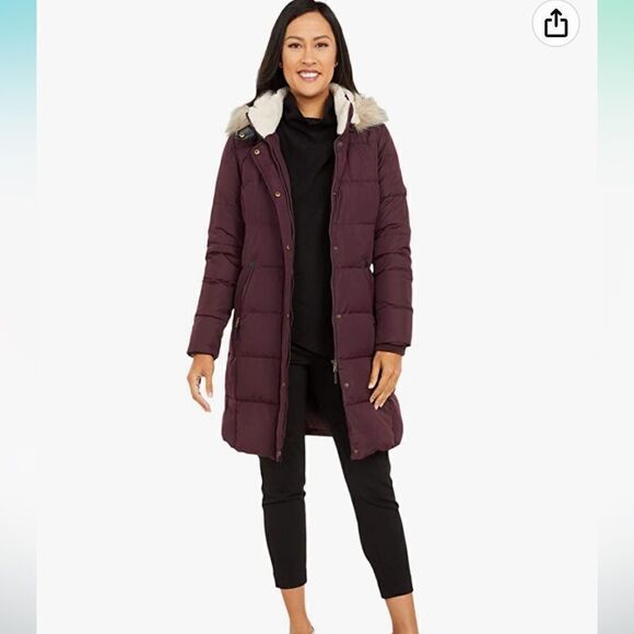 Lauren Ralf Lauren faux shearling lined down feather coat size XS, S - Picture 1 of 16